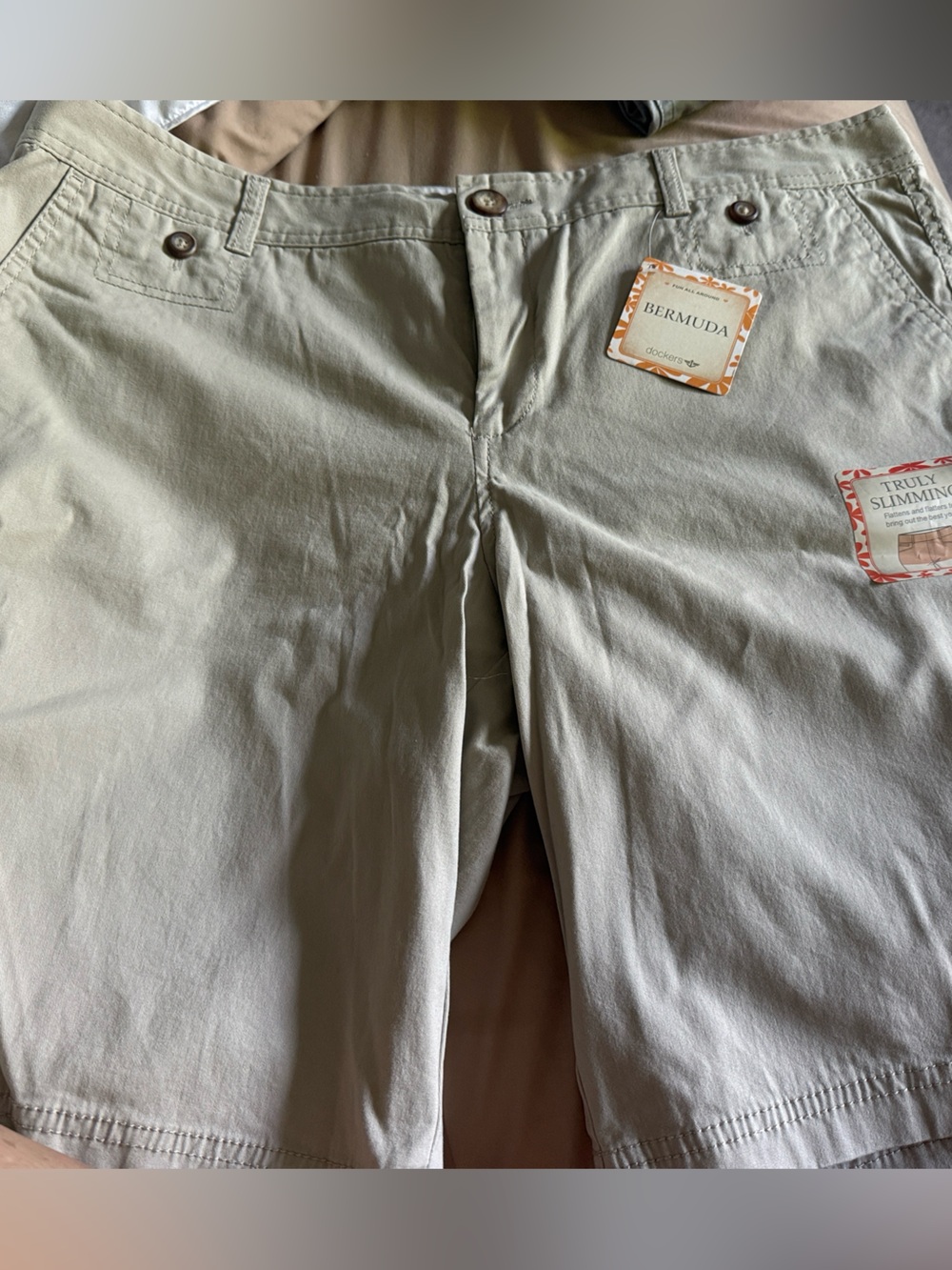 Dockers Beige/Tan Women’s Bermuda Shorts